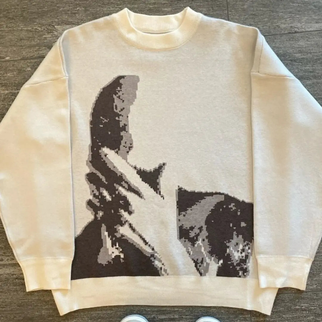 Hidden Visage Knit Sweater