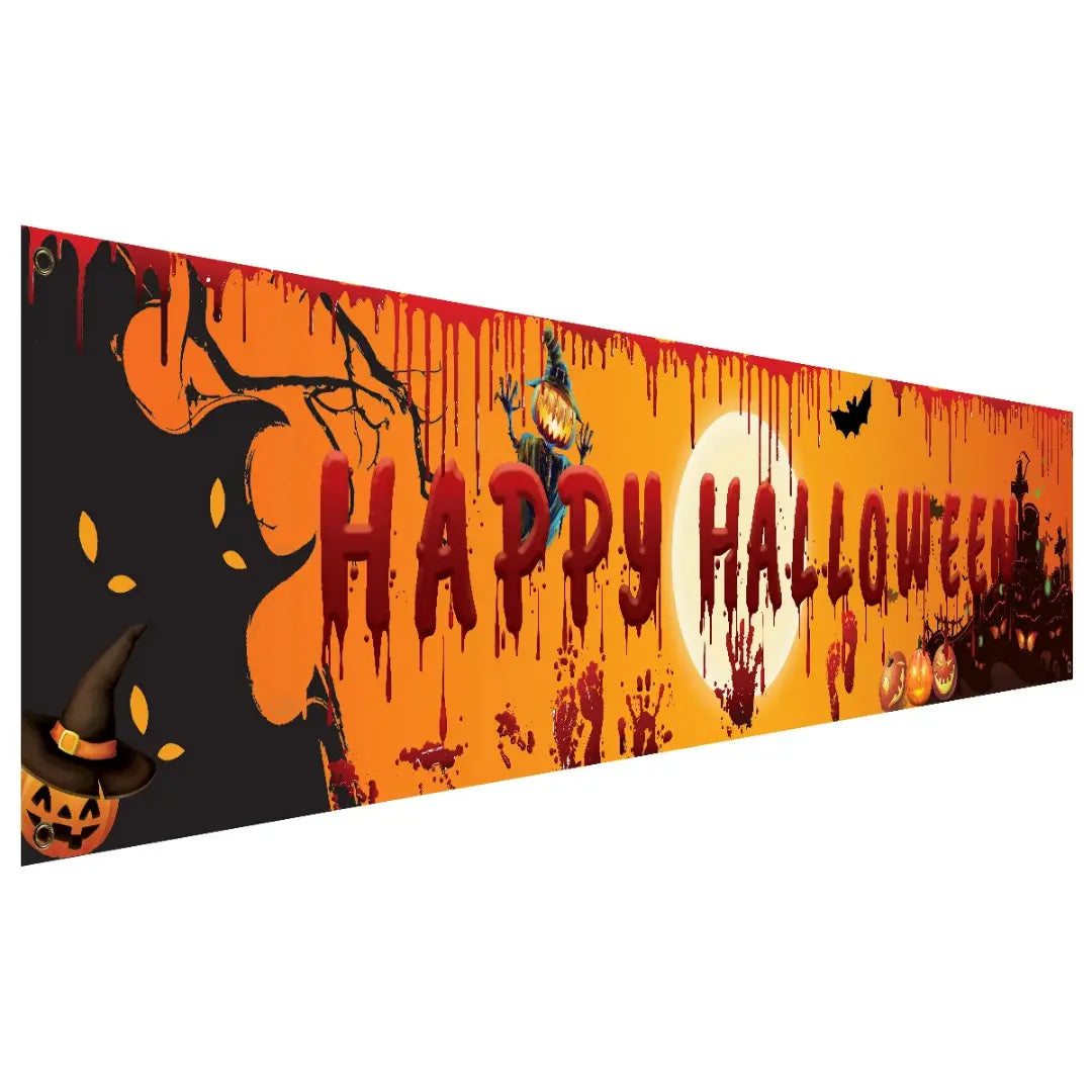 Happy Halloween Banner 250 cm Long Hanging Decoration