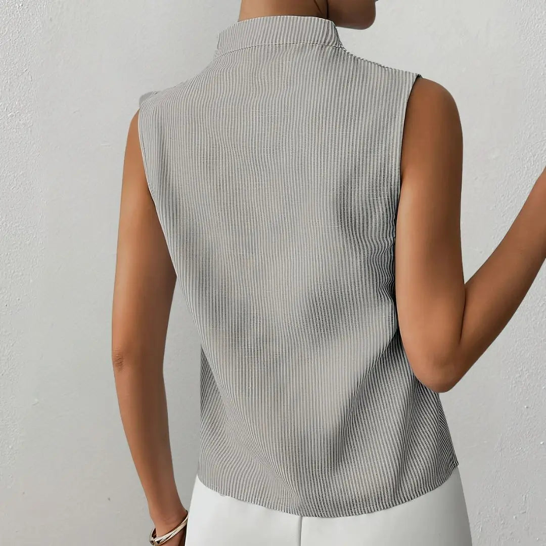Roma Striped Sleeveless Top