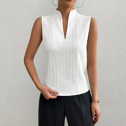 Roma Striped Sleeveless Top