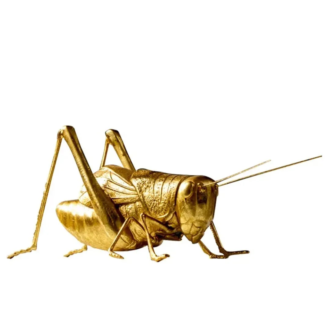 Gold Resin Insect Ornaments - Mantis, Cricket and Bee