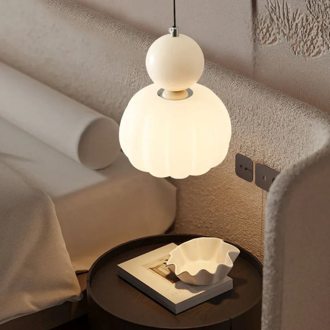 Scout Art Deco Pendant Light - Sculptural Globe Ceiling Lamp