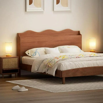 Bedside Table Lamp - Compact Warm Light with Simple Button Switch