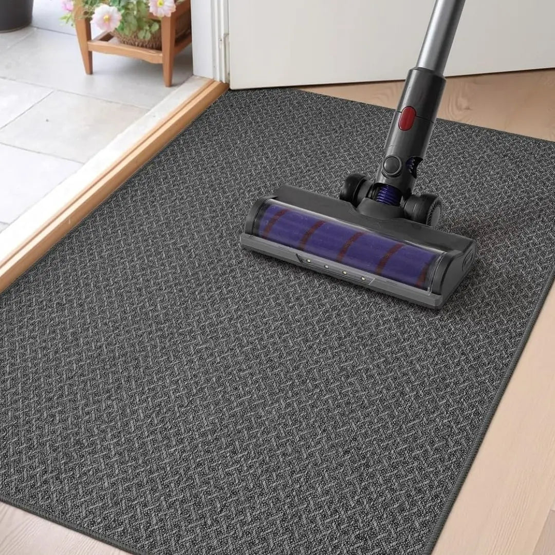Novara Low-Profile Indoor Entrance Mat - Non-Slip Backing and Easy-Clean Design