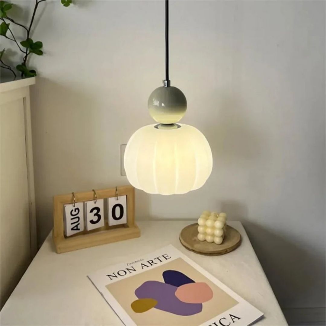 Scout Art Deco Pendant Light - Sculptural Globe Ceiling Lamp