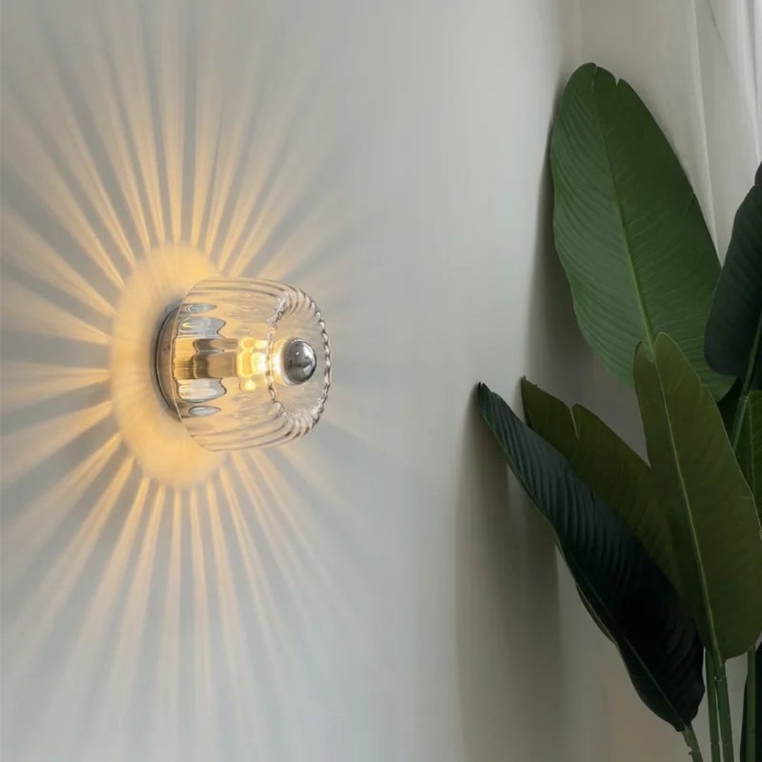 Nordic Bauhaus Wall Light - Modern Glass LED Sconce with Radiant Design