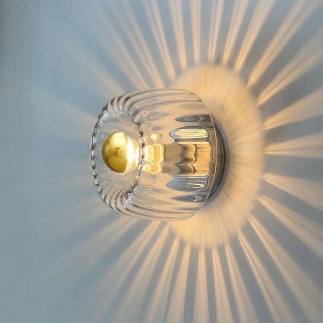 Nordic Bauhaus Wall Light - Modern Glass LED Sconce with Radiant Design