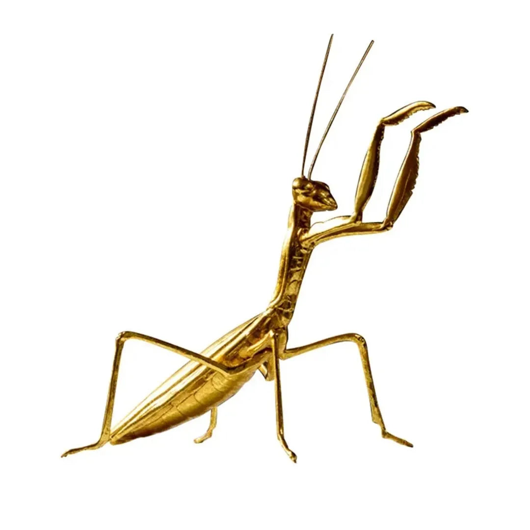 Gold Resin Insect Ornaments - Mantis, Cricket and Bee