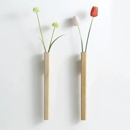 Bohemian Wall Hanging Wooden Flower Vase