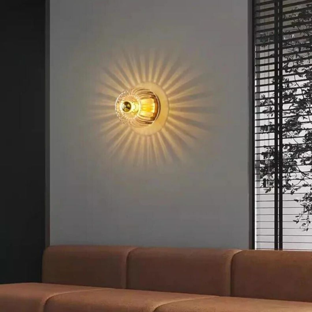 Nordic Bauhaus Wall Light - Modern Glass LED Sconce with Radiant Design
