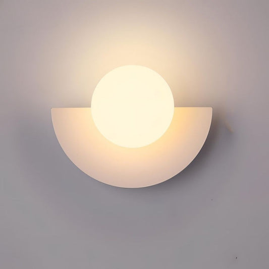 Everest Nordic Wall Lamp - Minimalist Semicircle LED Sconce in Multiple Colours