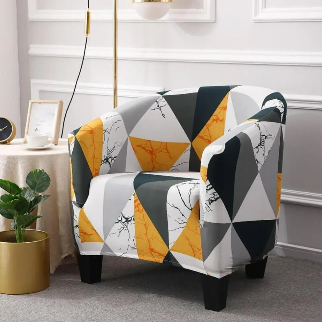Celora Stretch Club Chair Slipcover - Elegant Tub Chair Protector with Soft Durable Fabric