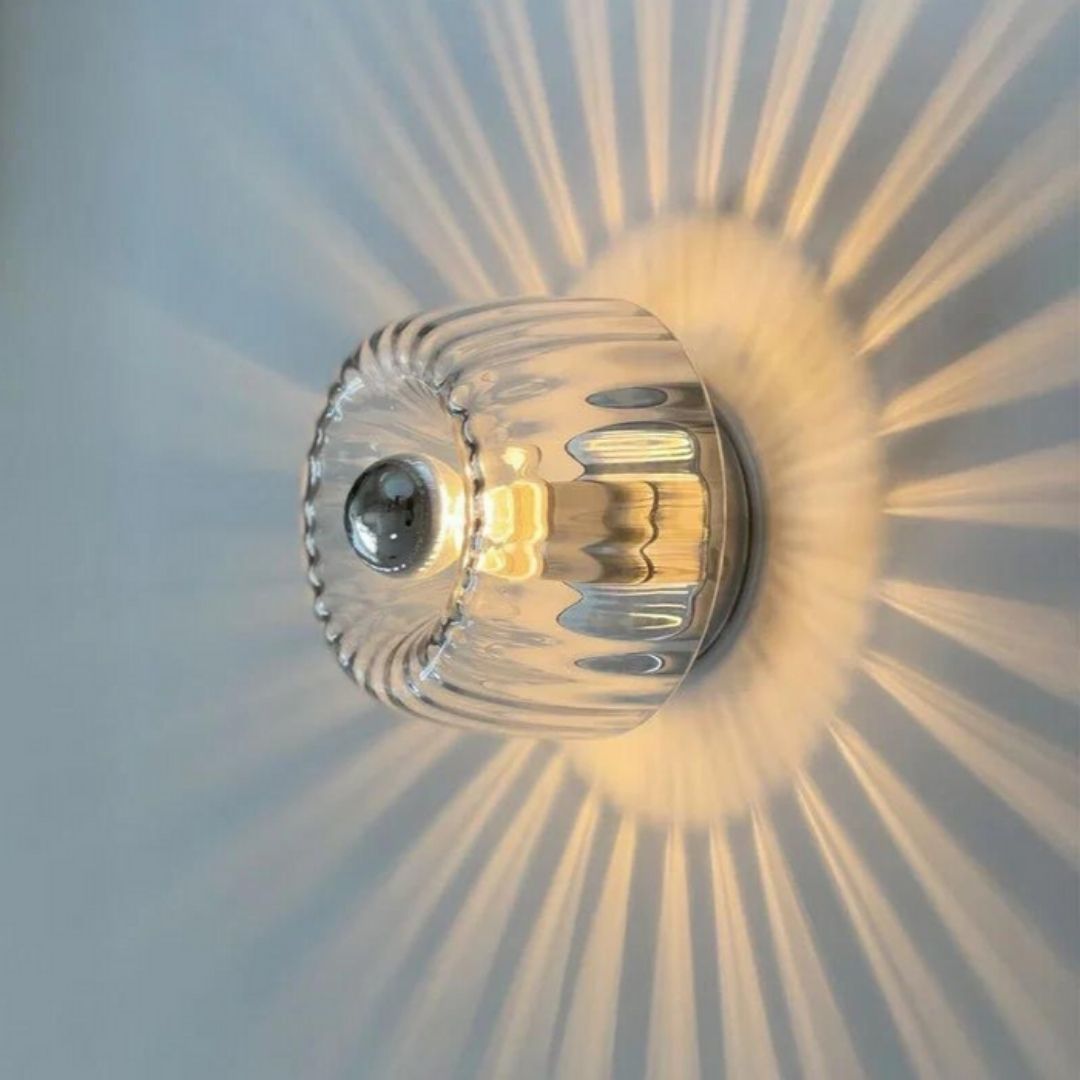 Nordic Bauhaus Wall Light - Modern Glass LED Sconce with Radiant Design