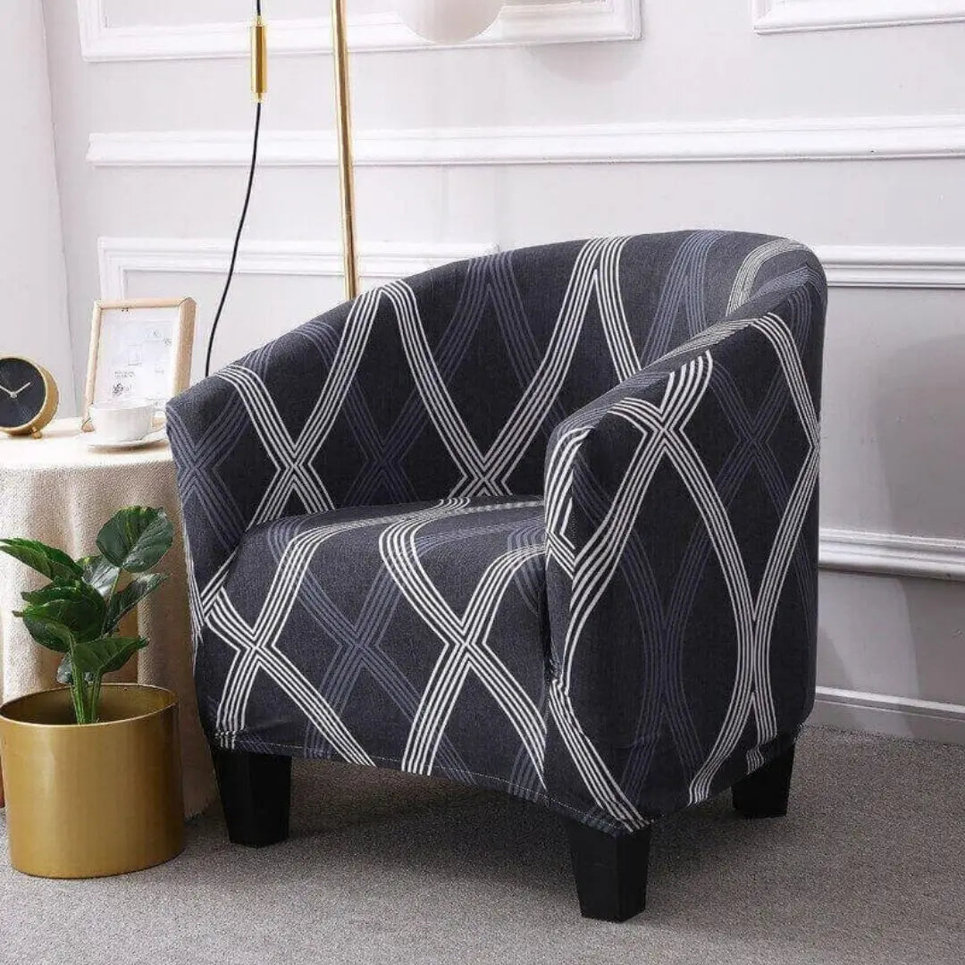 Celora Stretch Club Chair Slipcover - Elegant Tub Chair Protector with Soft Durable Fabric