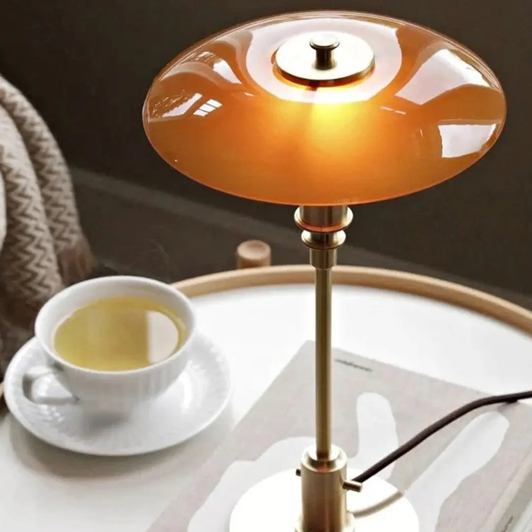 Danish Designer Table Lamp - Retro Mid Century Scandinavian LED Accent Light
