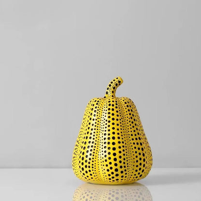 Pumpkin Ornaments Modern Sculpture for Halloween and Christmas