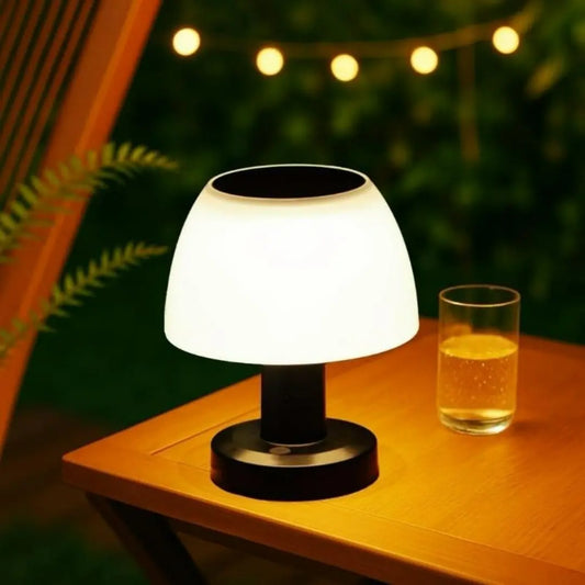 Orihome Solar and USB Rechargeable Table Lamp - Waterproof Outdoor LED