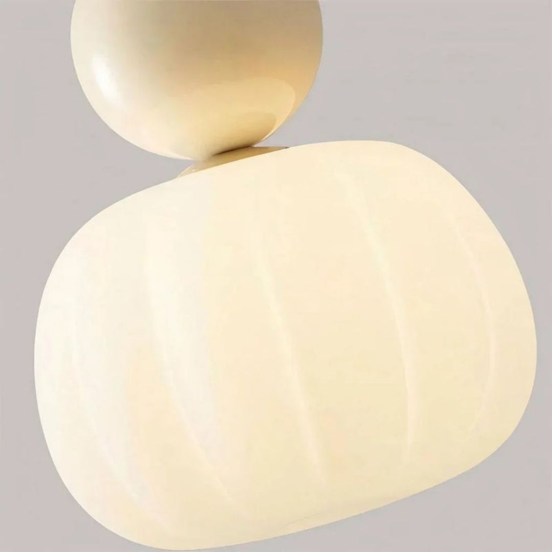 Scout Art Deco Pendant Light - Sculptural Globe Ceiling Lamp