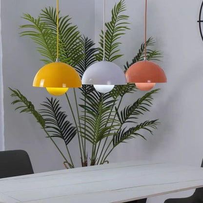 AuroraGlo LED Pendant Lamp - Modern Flower-Pot Style Hanging Light for Cozy Interiors