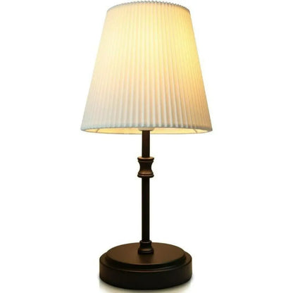 Gold Retro Bedside Lamp - 3-Way Touch Control with Dimmable LED Bulb