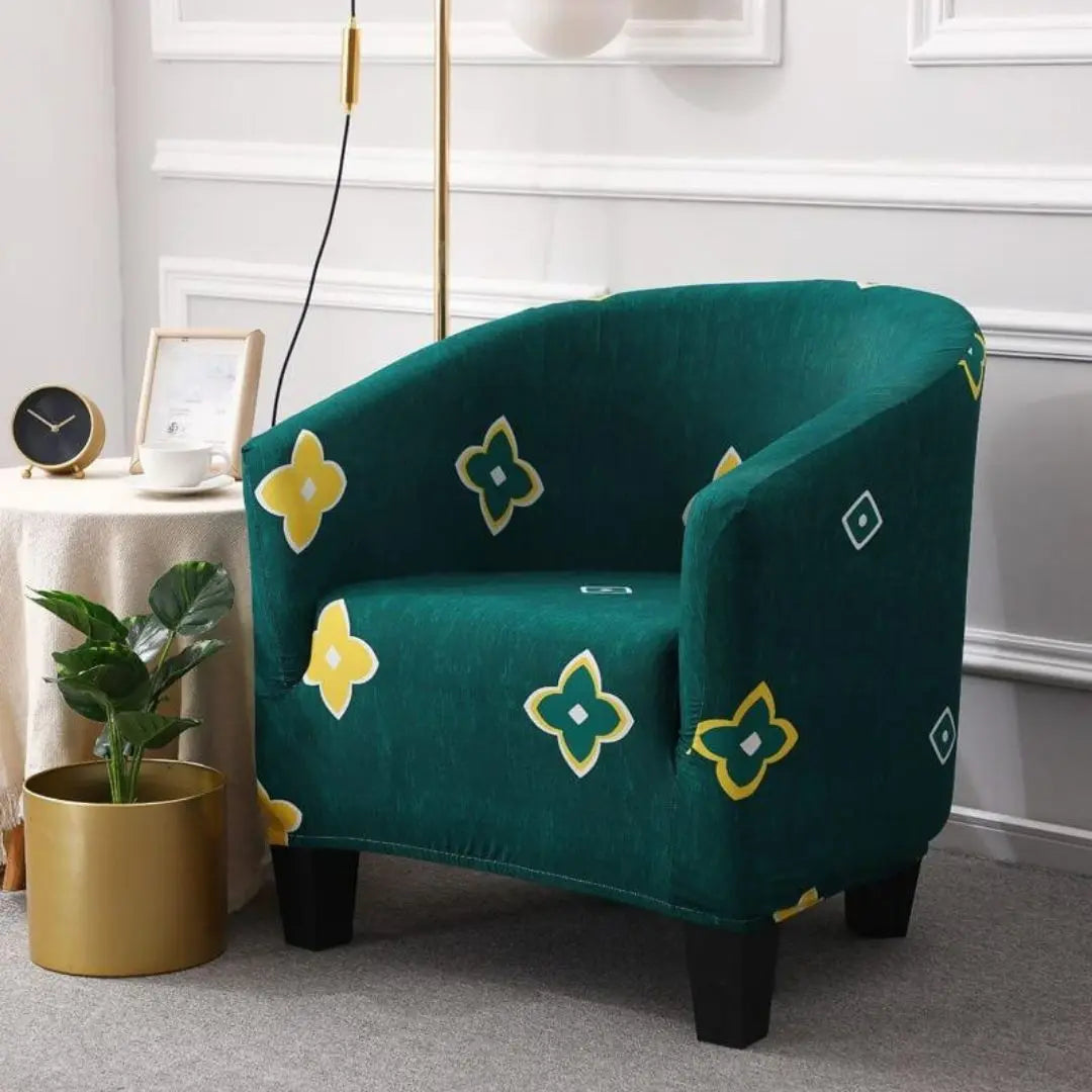 Celora Stretch Club Chair Slipcover - Elegant Tub Chair Protector with Soft Durable Fabric