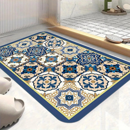 Bohemian Printed Kitchen Mat - Non-Slip & Versatile Floor Rug
