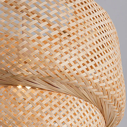 Handwoven Bamboo Pendant Lamp
