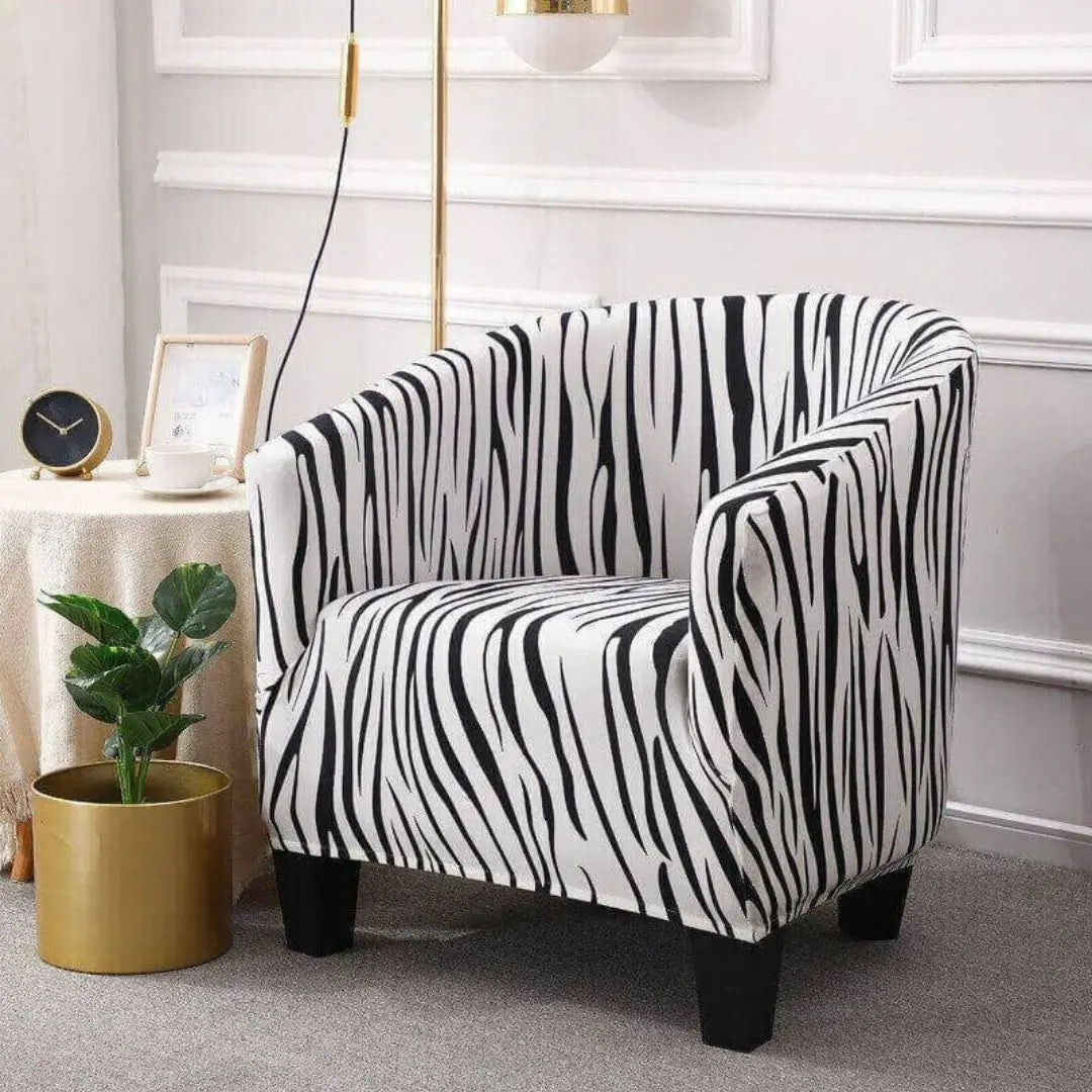 Celora Stretch Club Chair Slipcover - Elegant Tub Chair Protector with Soft Durable Fabric