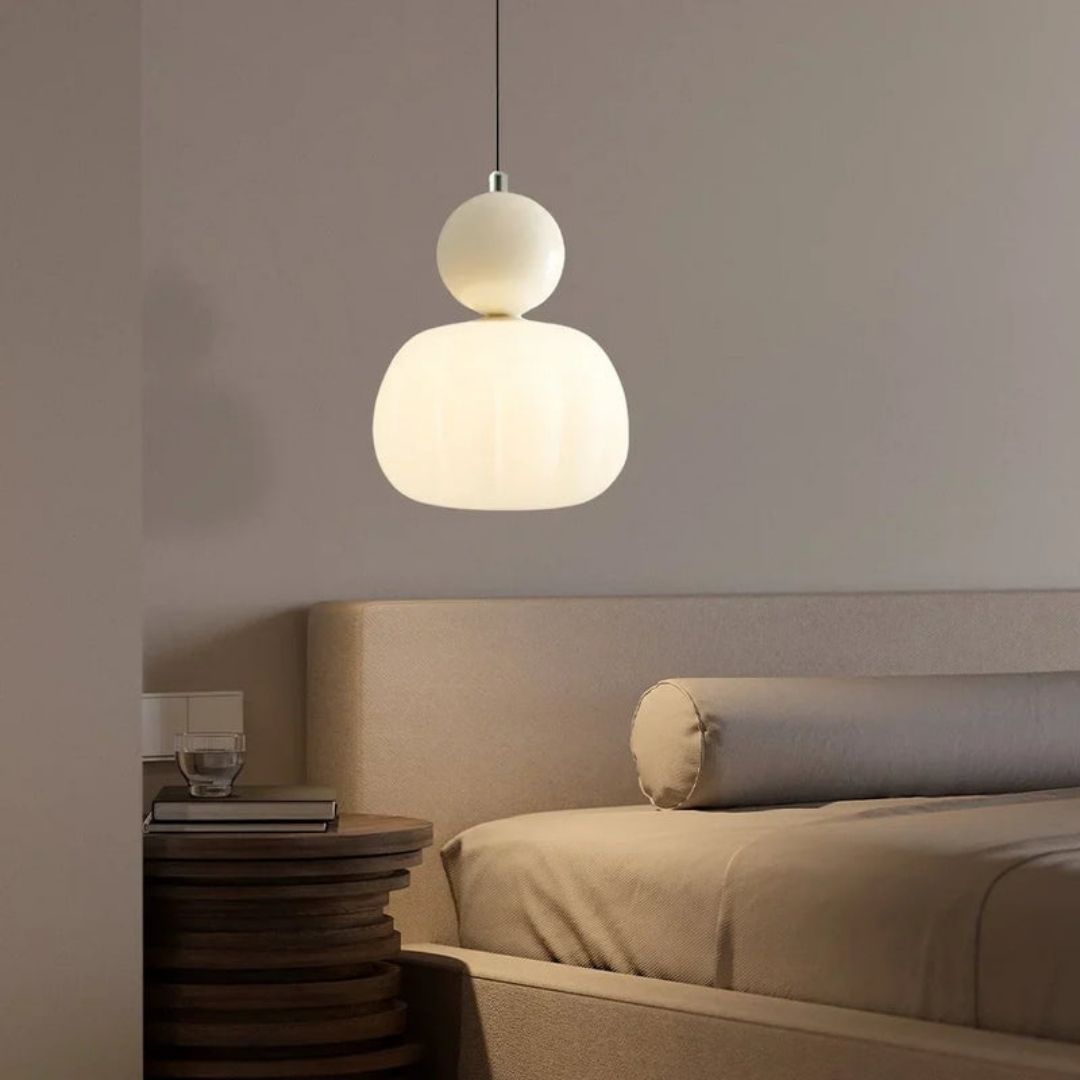 Scout Art Deco Pendant Light - Sculptural Globe Ceiling Lamp