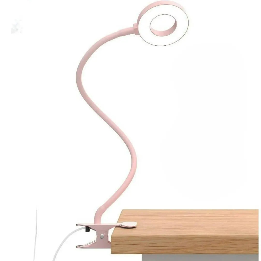 LED Clip-On Desk Lamp - Gooseneck with 3 Colours and 10 Brightness Modes