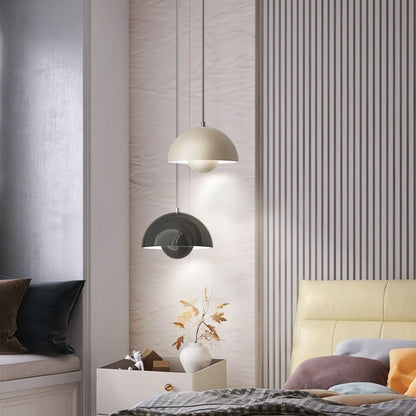 AuroraGlo LED Pendant Lamp - Modern Flower-Pot Style Hanging Light for Cozy Interiors