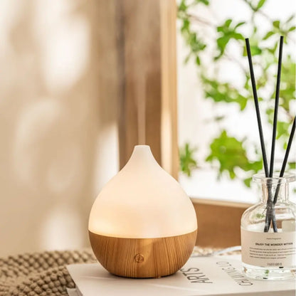 Ultrasonic Essential Oil Diffuser 100ml - Compact Humidifier with Warm LED Light