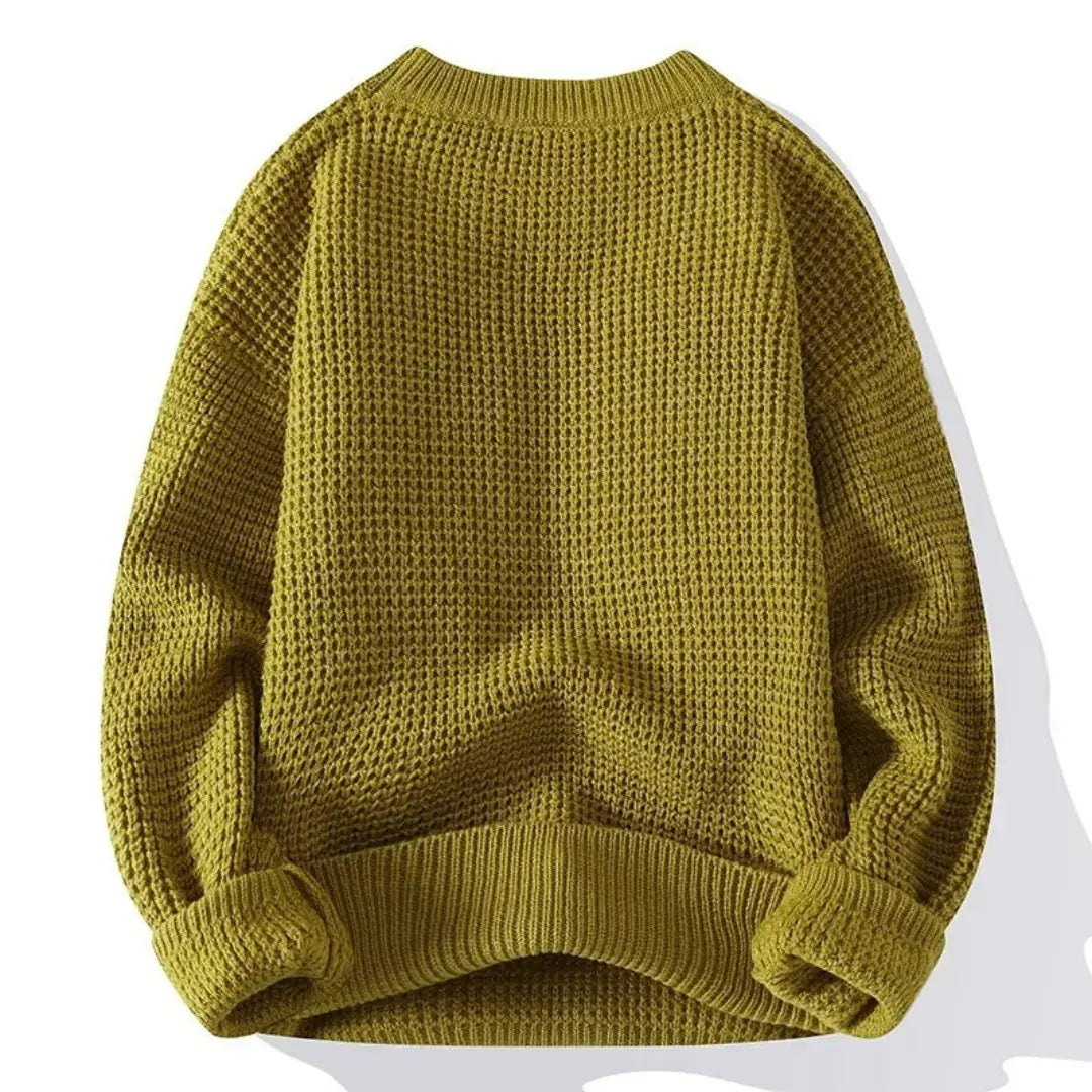 Hudson Waffle Crewneck Sweater