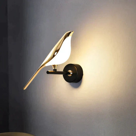 MisterBird Modern Wall Light - Magnetic LED Bird Lamp for Artistic Interiors