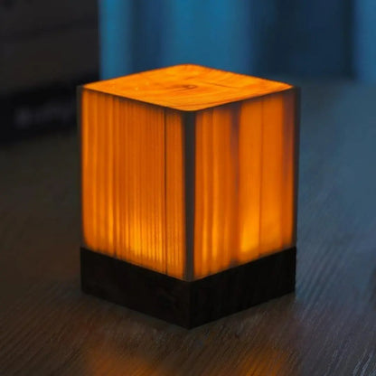 GloedHout Rechargeable Touch Table Lamp - Wood and LED Harmony for Elegant Spaces
