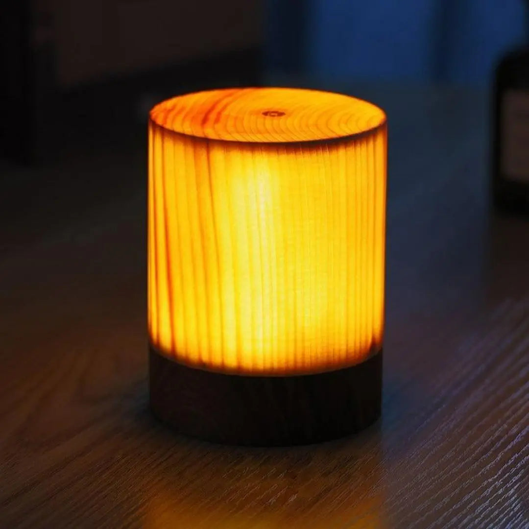 GloedHout Rechargeable Touch Table Lamp - Wood and LED Harmony for Elegant Spaces
