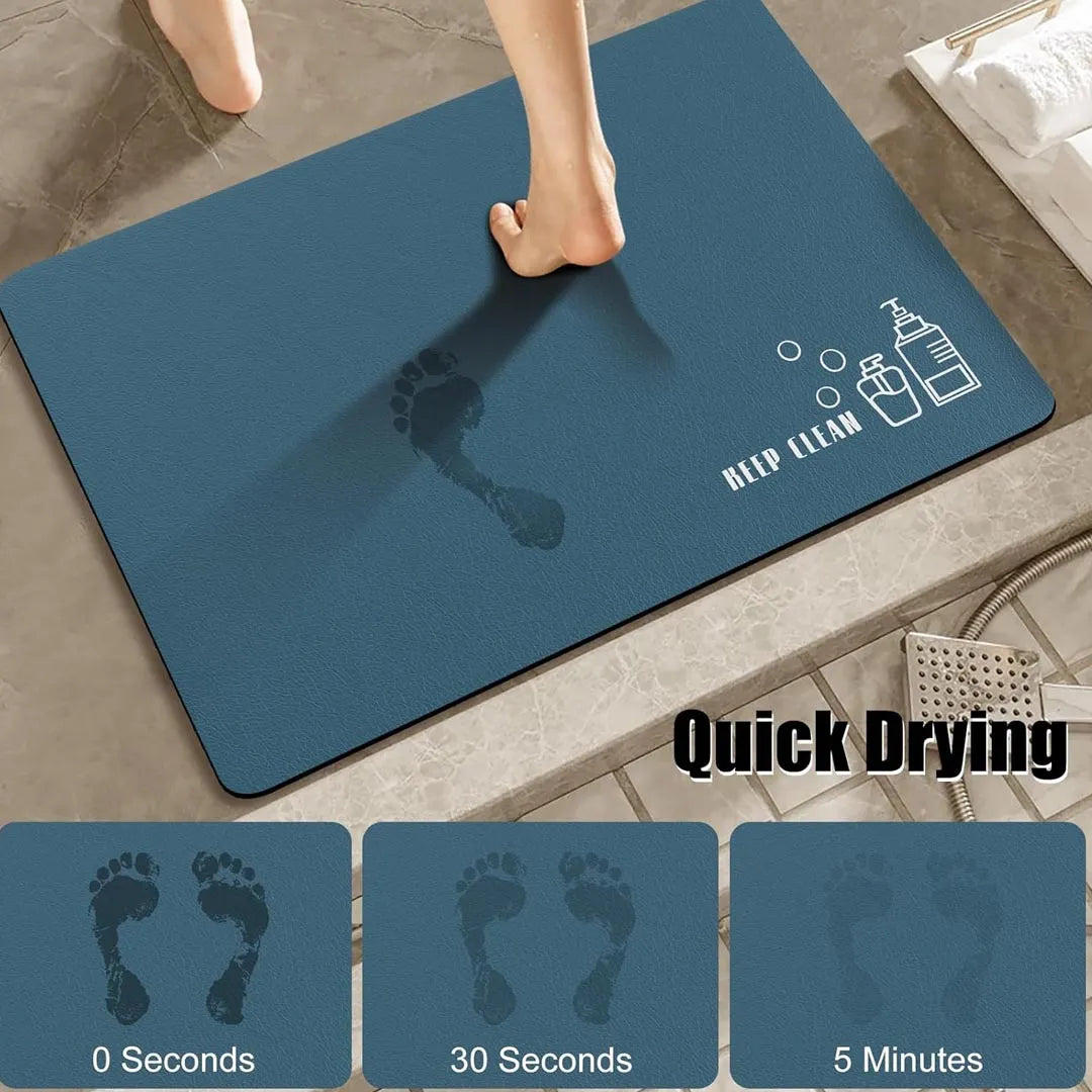 Siliget Bath Mat - Quick Dry, Non Slip and Absorbent Floor Mat