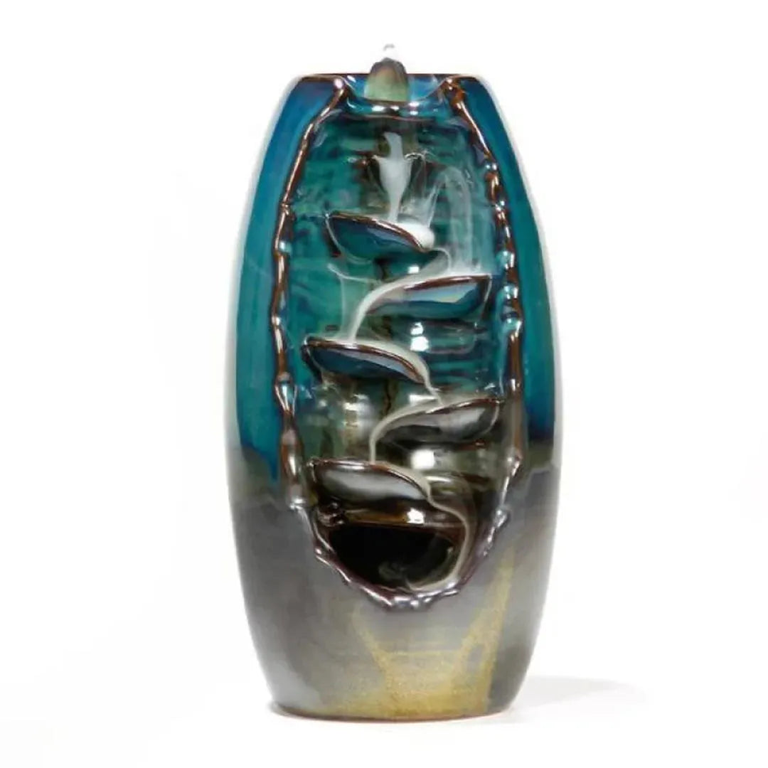 Blue Ceramic Backflow Incense Burner