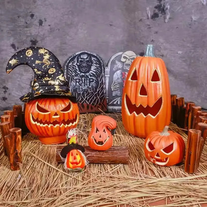 Decorative Pumpkin Halloween Props Lantern Light
