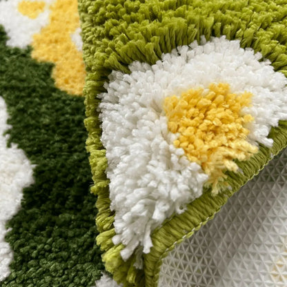 Mossora 3D Irregular Moss Bath Rug - Absorbent Non-Slip Microfiber Bathroom Mat