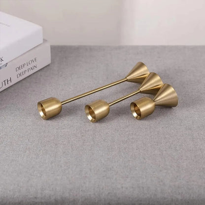 Luxury Golden Metal Candle Holders