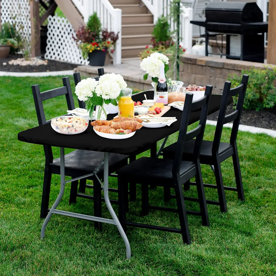 Elastic Tablecloth Cover - Washable Indoor and Outdoor Table Cover