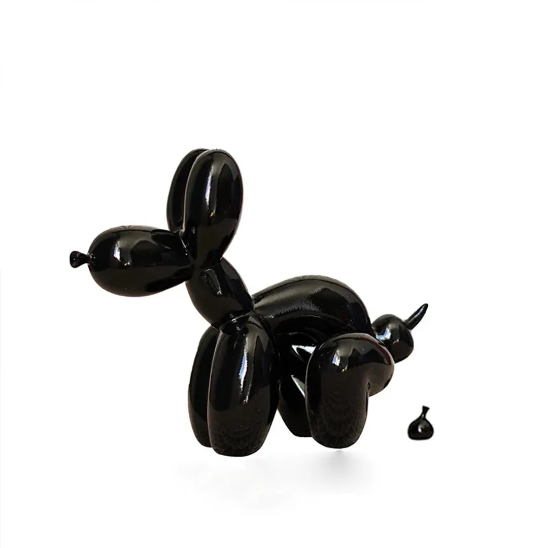 Balloon Pooping Dog Sculpture