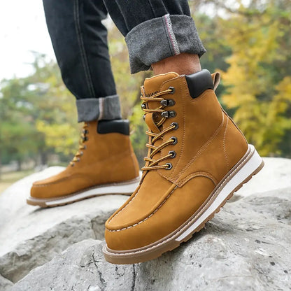 Mens High Top Safety Work Boots for Demanding Workdays