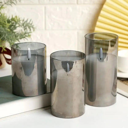 3Pcs Set Flameless Candles with Remote Timer
