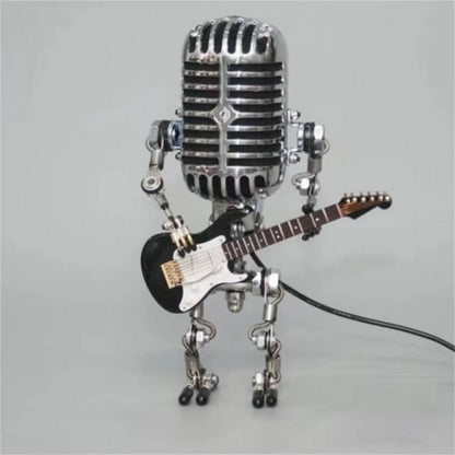 GuitarLamp Robot Table Lamp - Dimmable LED Light with Guitar Accent