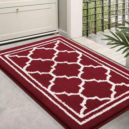 HomaxyClean Washable Dirt Trapper Mat - Non-Slip Low Profile Entrance Rug
