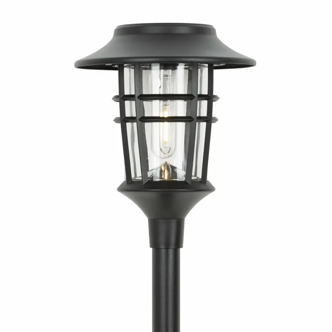 Solar Floor Lamp - Elegant Stainless Steel and Weatherproof