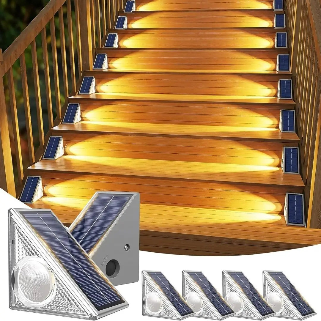 StepBright Solar Garden Step Lights - Waterproof Outdoor Lighting