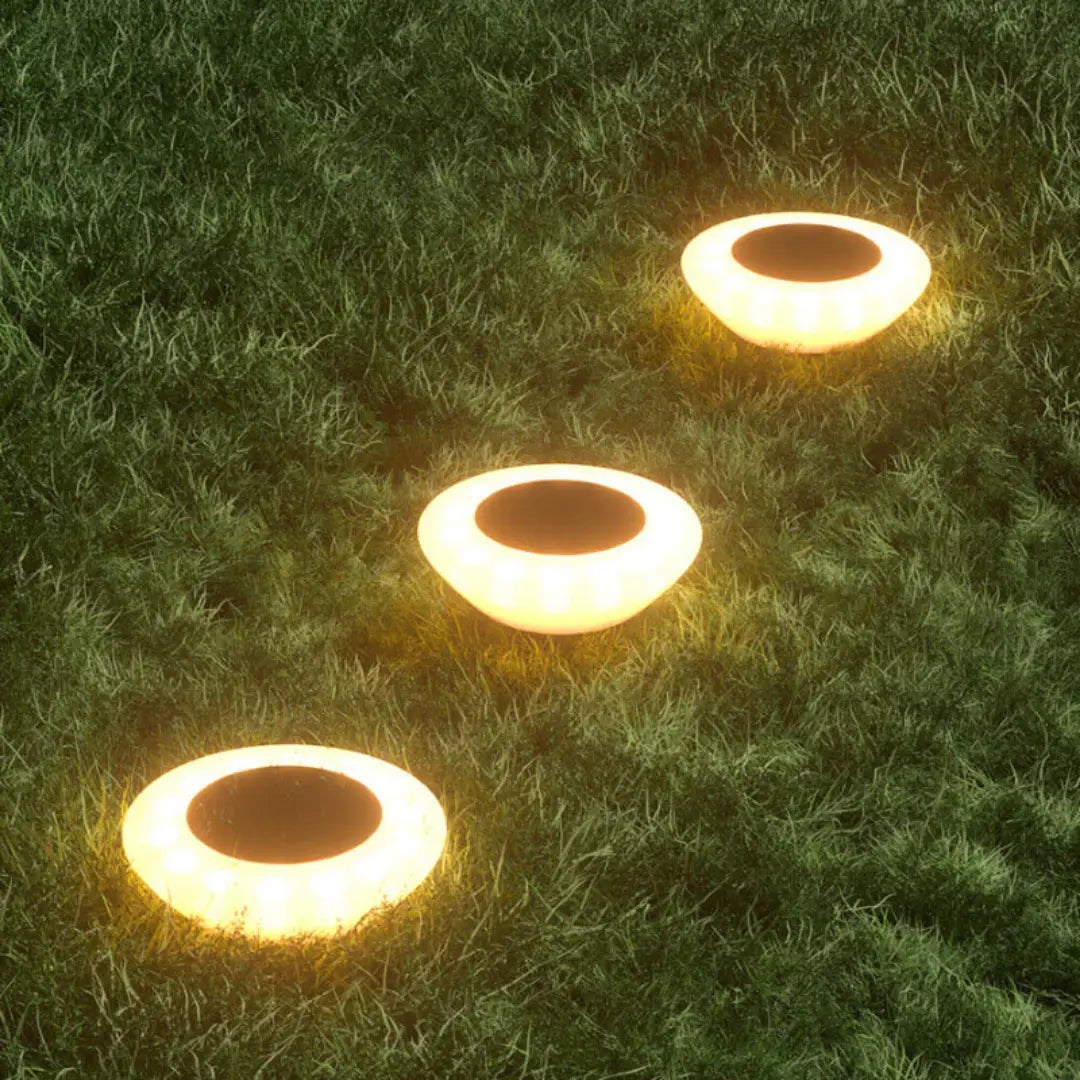 Ground Recessed Solar Lights - Weatherproof Outdoor Pathway and Driveway Lighting